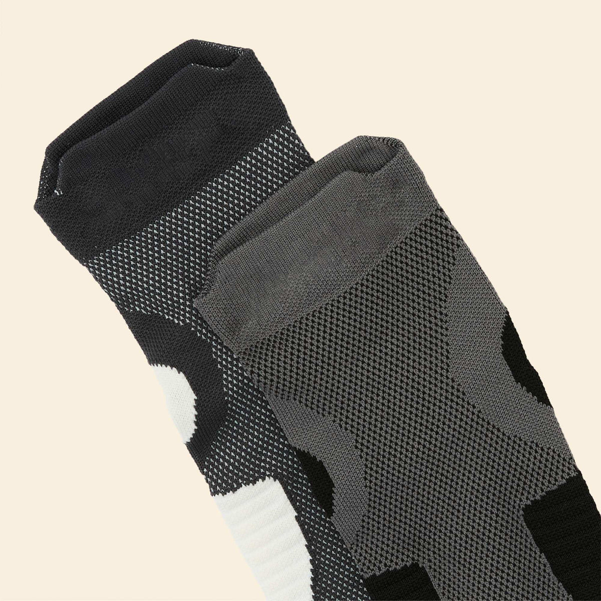 Lot 2 paires de chaussettes compressives NOIR