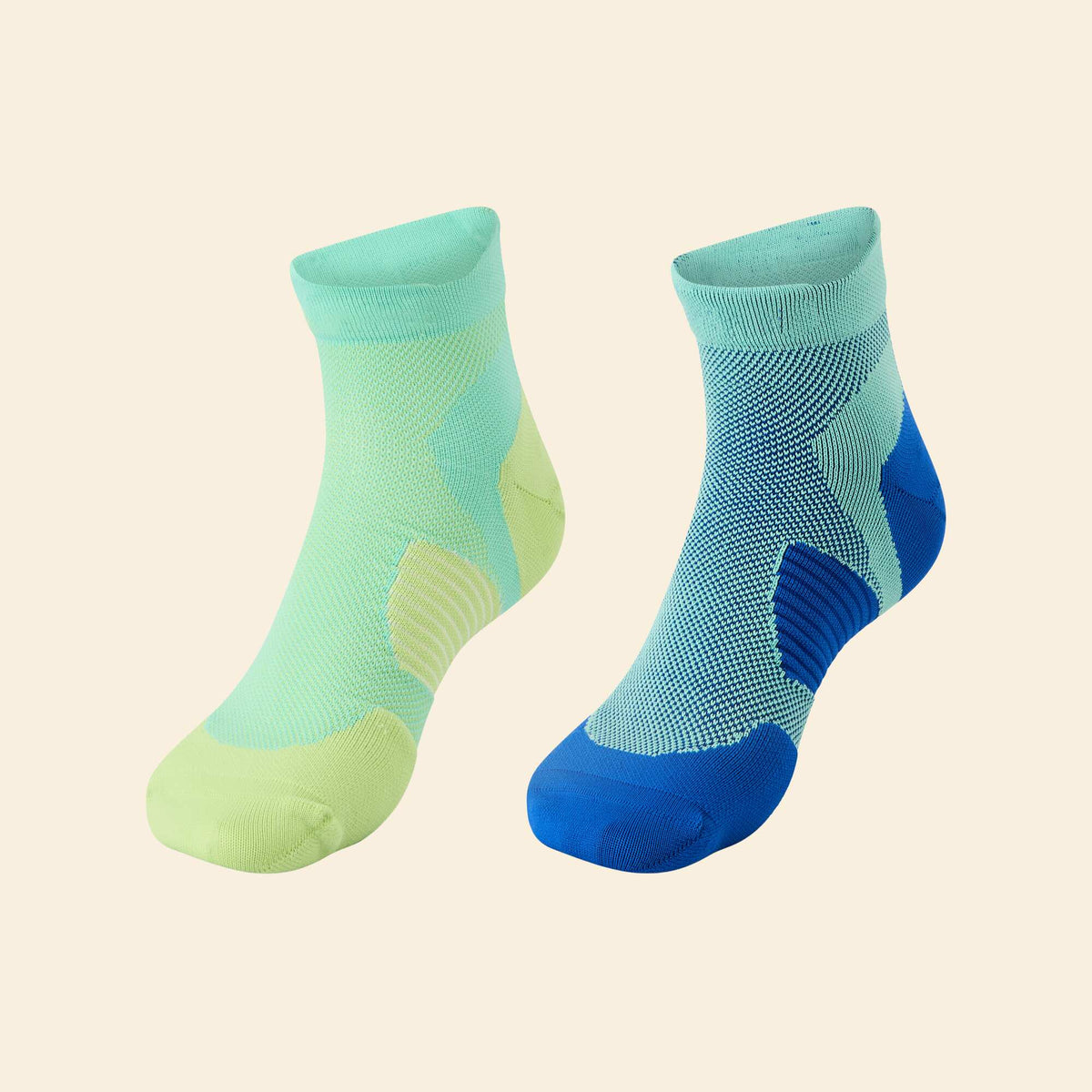 Lot 2 paires de chaussettes compressives JAUNE