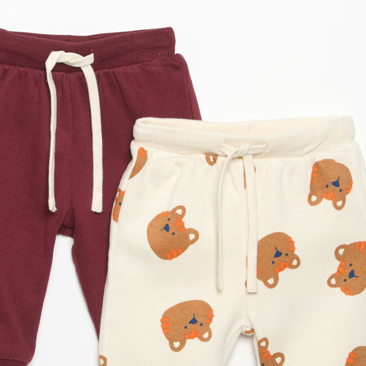 Lot de 2 pantalons en molleton BORDEAUX