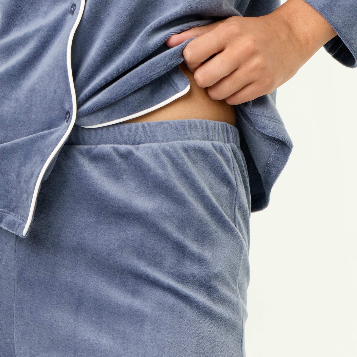 Ensemble pyjama 2 pièces - Chemisier + pantalon GRIS