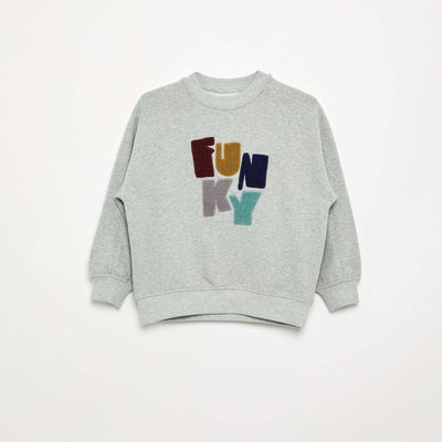 Sweat oversize imprimé GRIS