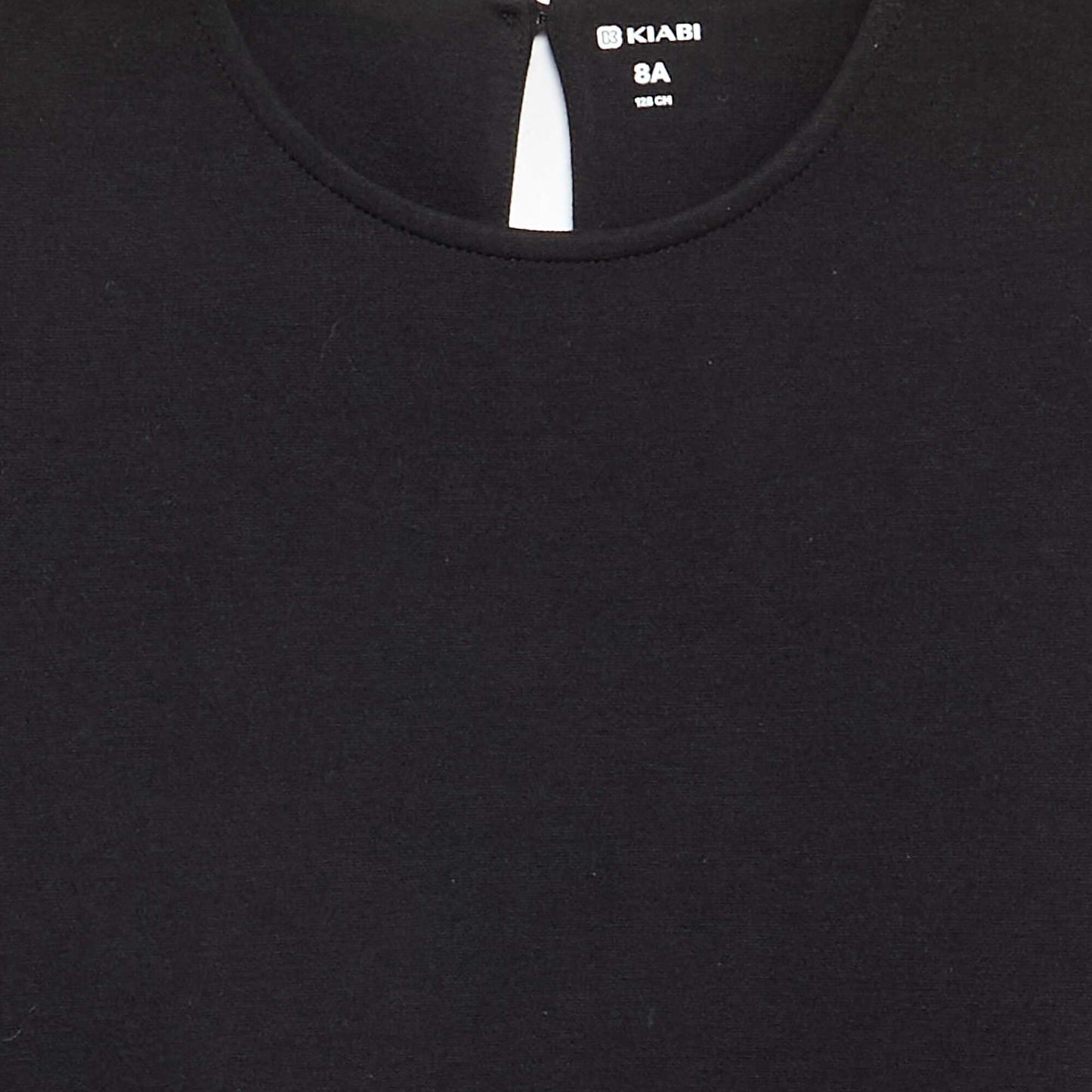 Robe imprimée à manches courtes NOIR