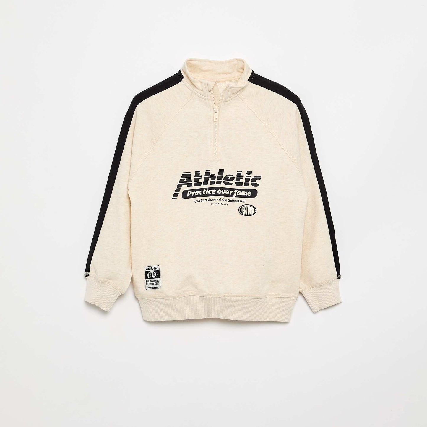 Sweat col camionneur BEIGE