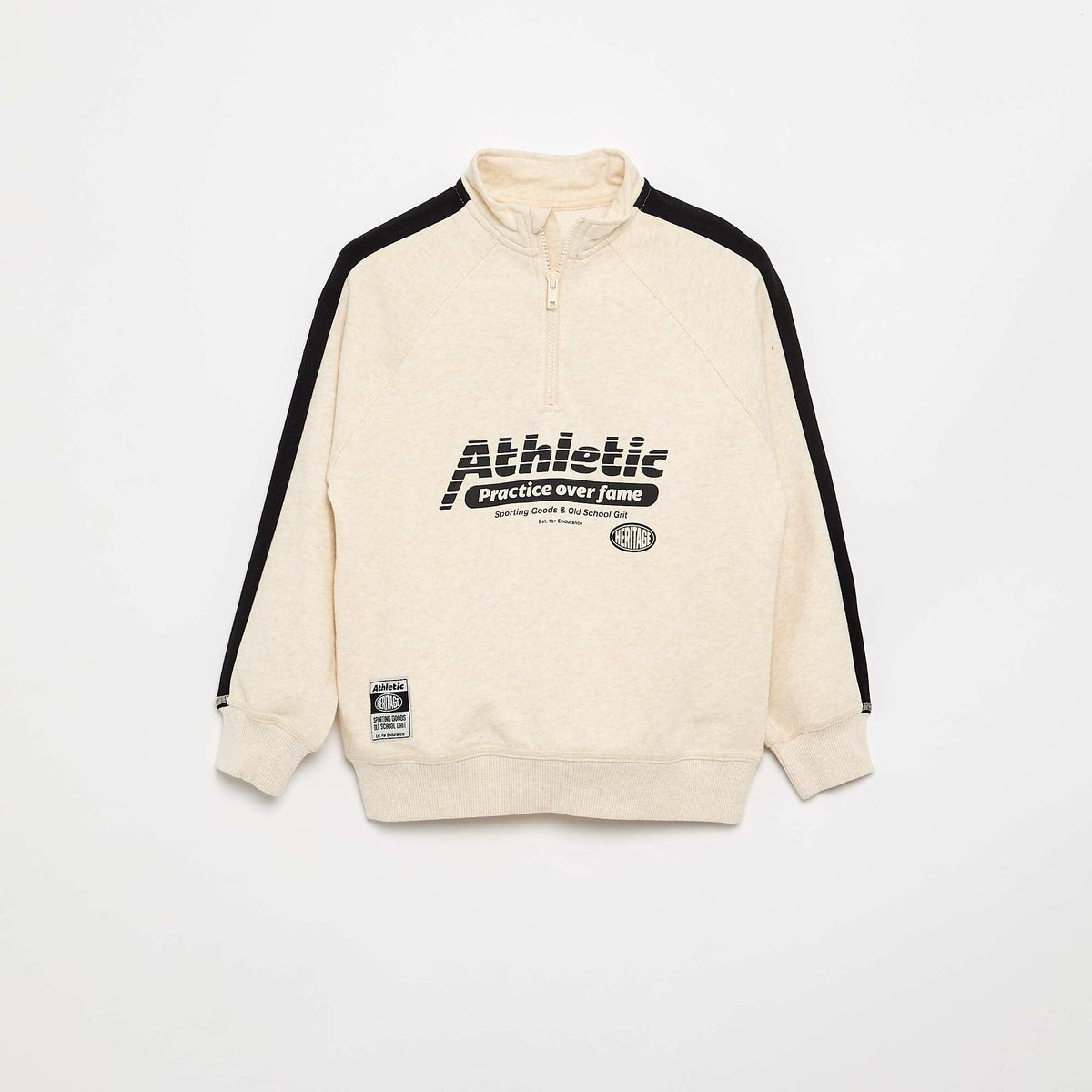 Sweat col camionneur BEIGE