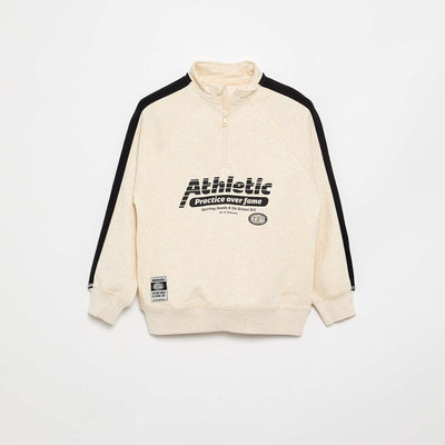 Sweat col camionneur BEIGE