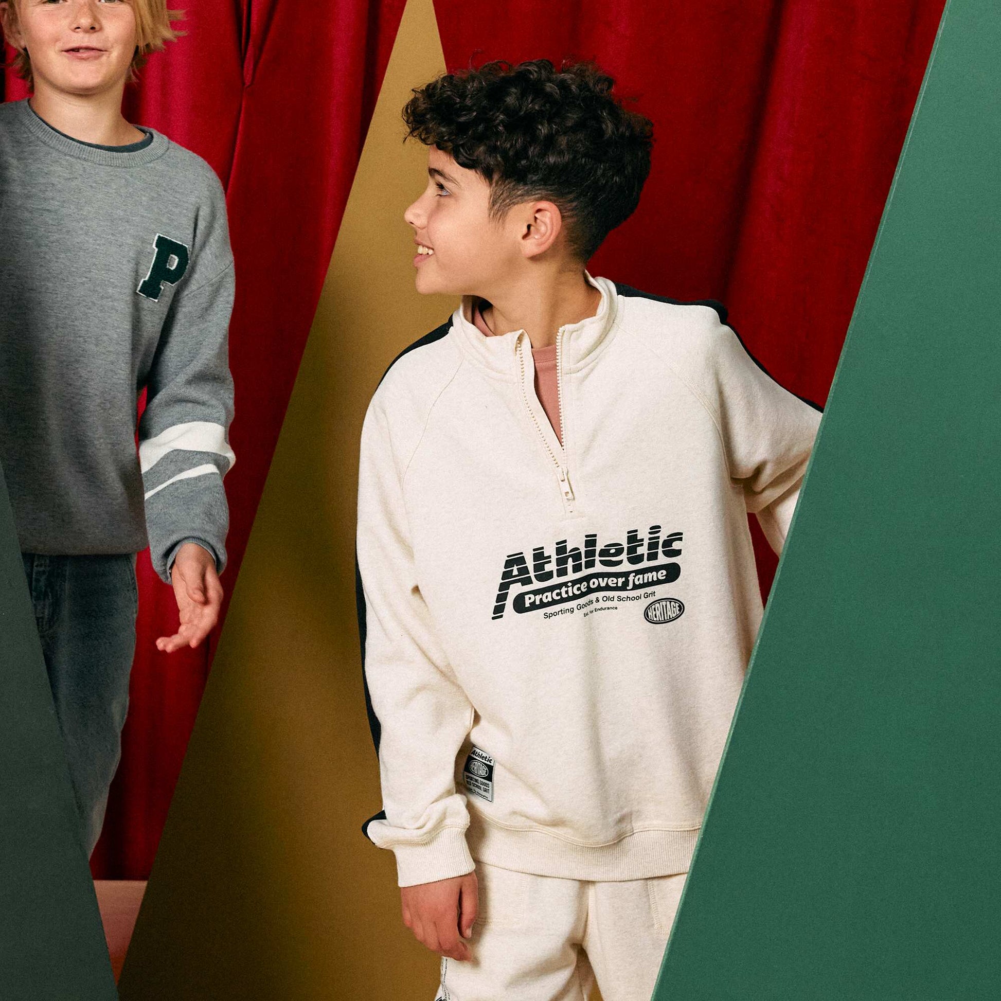 Sweat col camionneur BEIGE