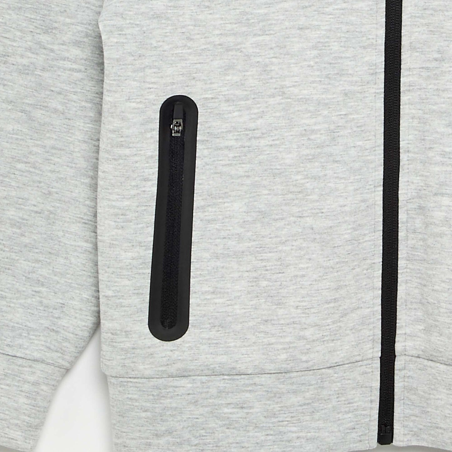 Sweat à capuche zippé avec 2 poches zippées GRIS