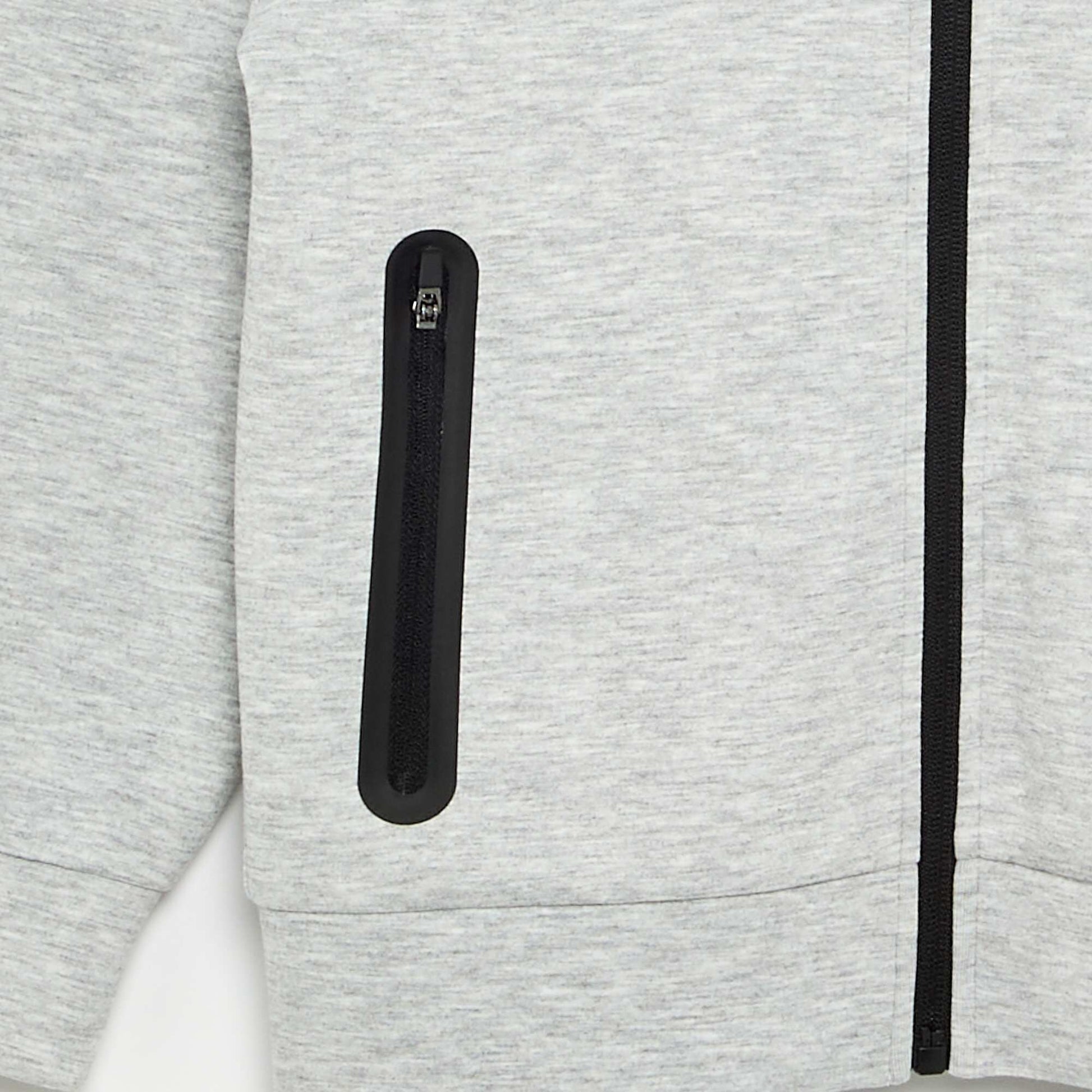 Sweat à capuche zippé avec 2 poches zippées GRIS