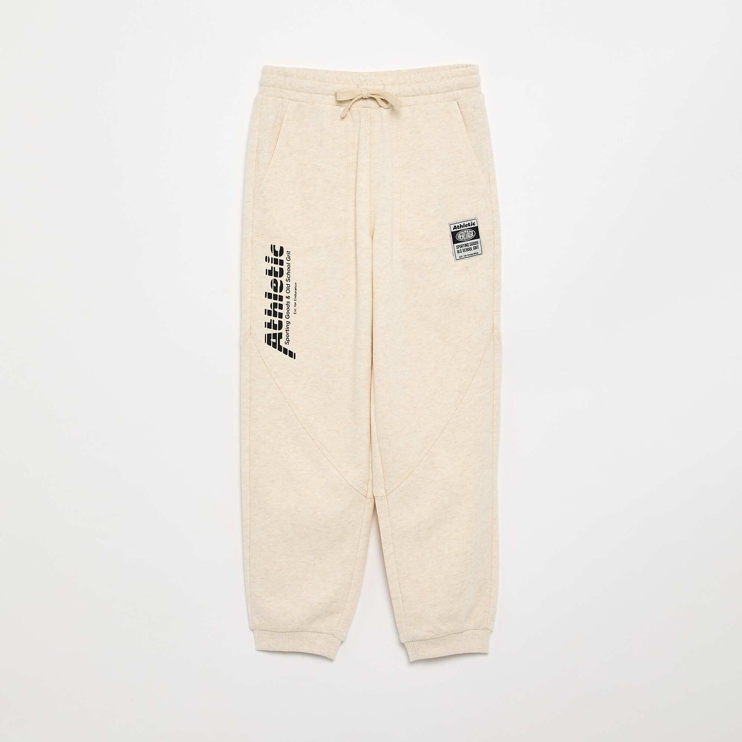 Jogging de sport en French Terry BEIGE