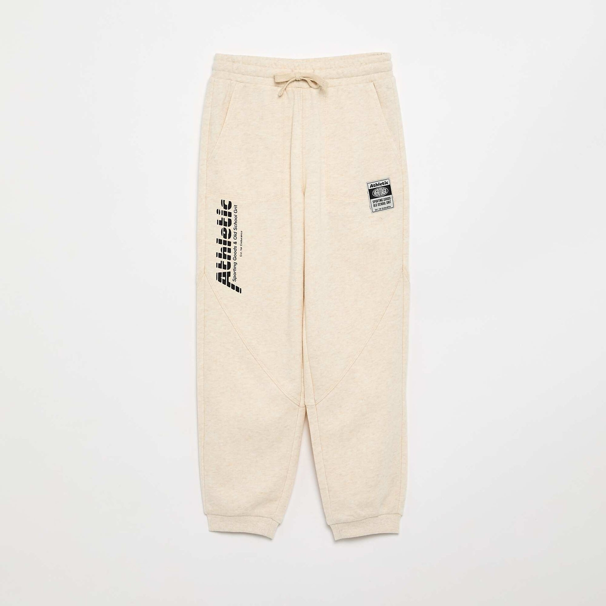 Jogging de sport en French Terry BEIGE