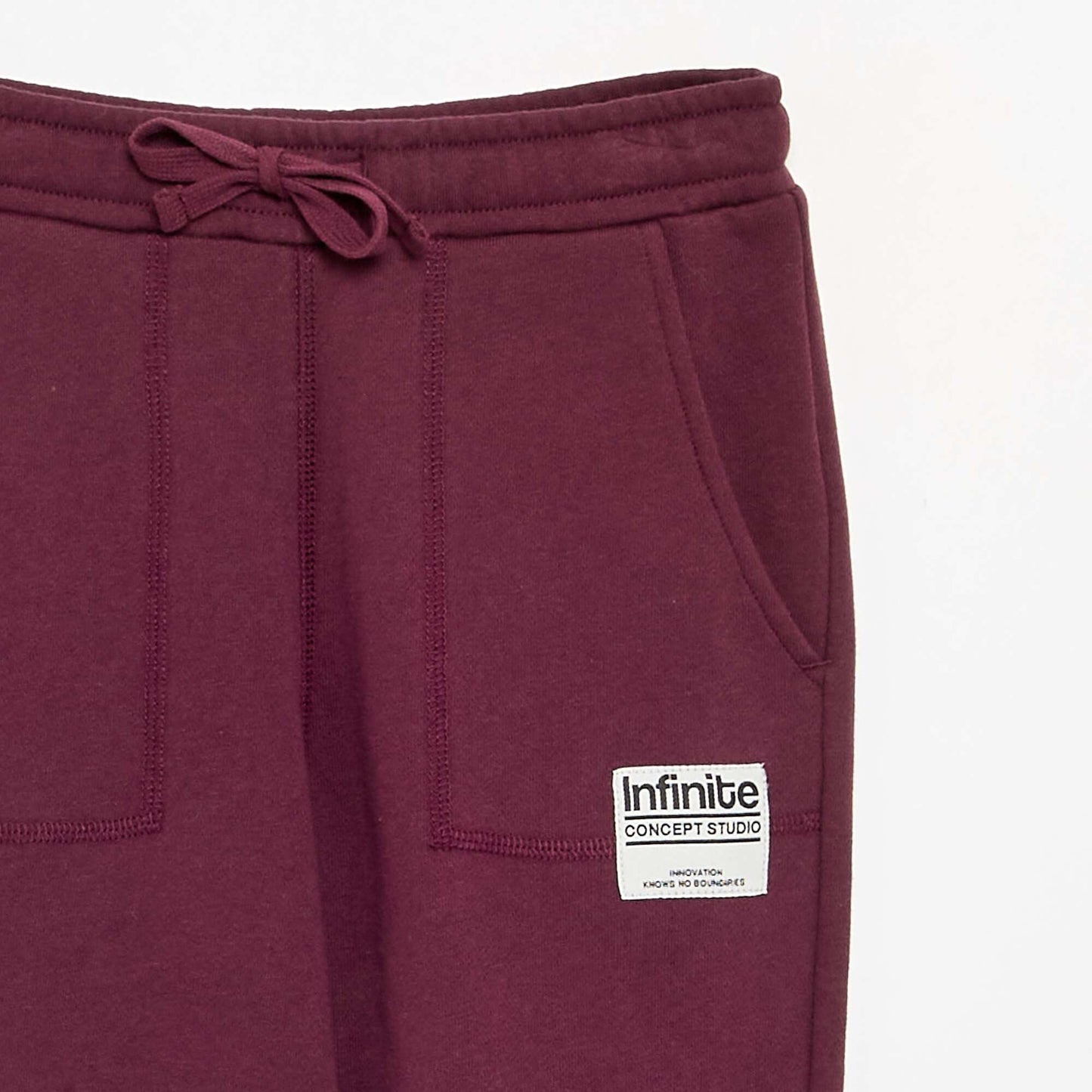 Jogging de sport en French Terry ROUGE