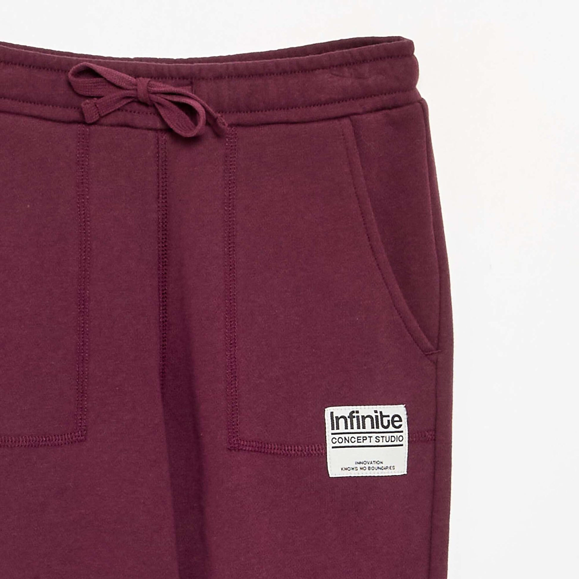 Jogging de sport en French Terry ROUGE