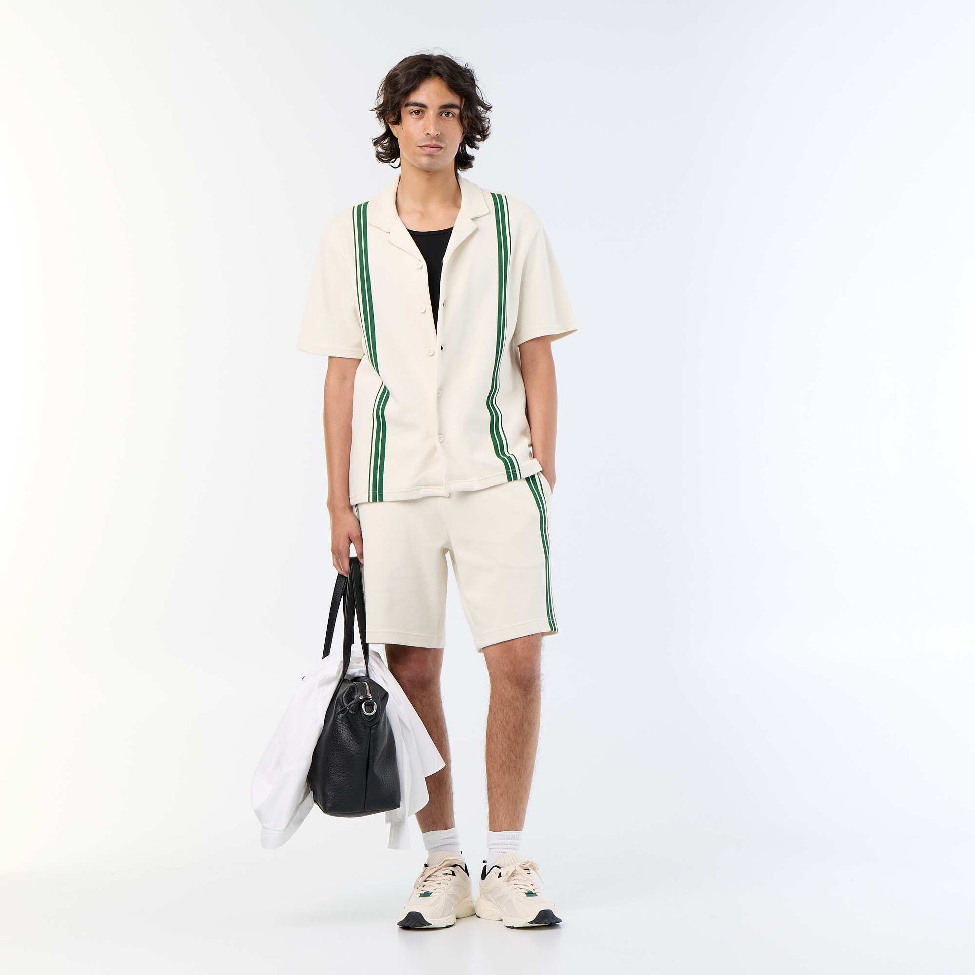 Bermuda en maille lourde BEIGE
