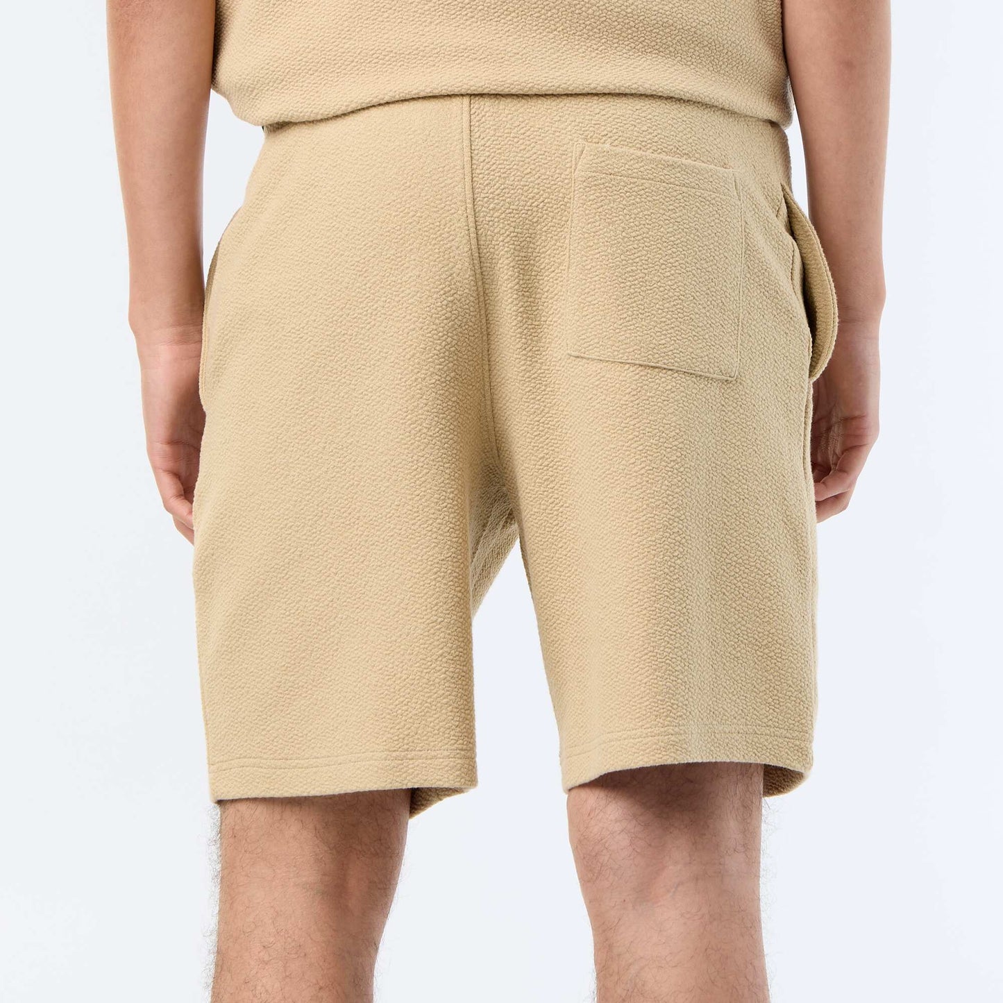 Bermuda maille lourde uni BEIGE