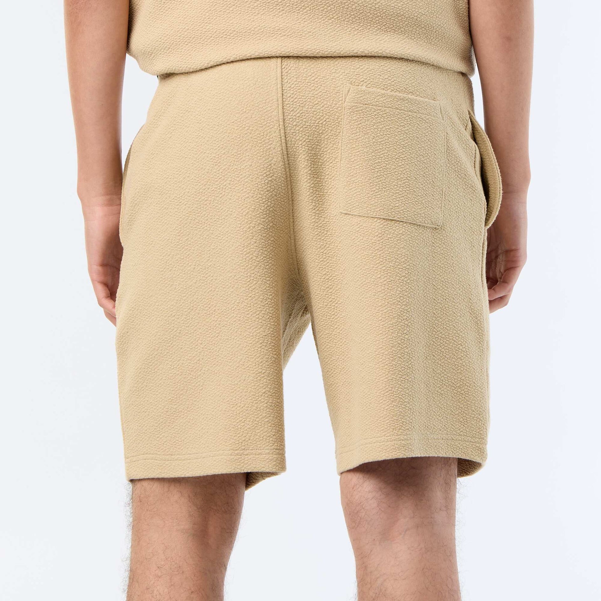 Bermuda maille lourde uni BEIGE
