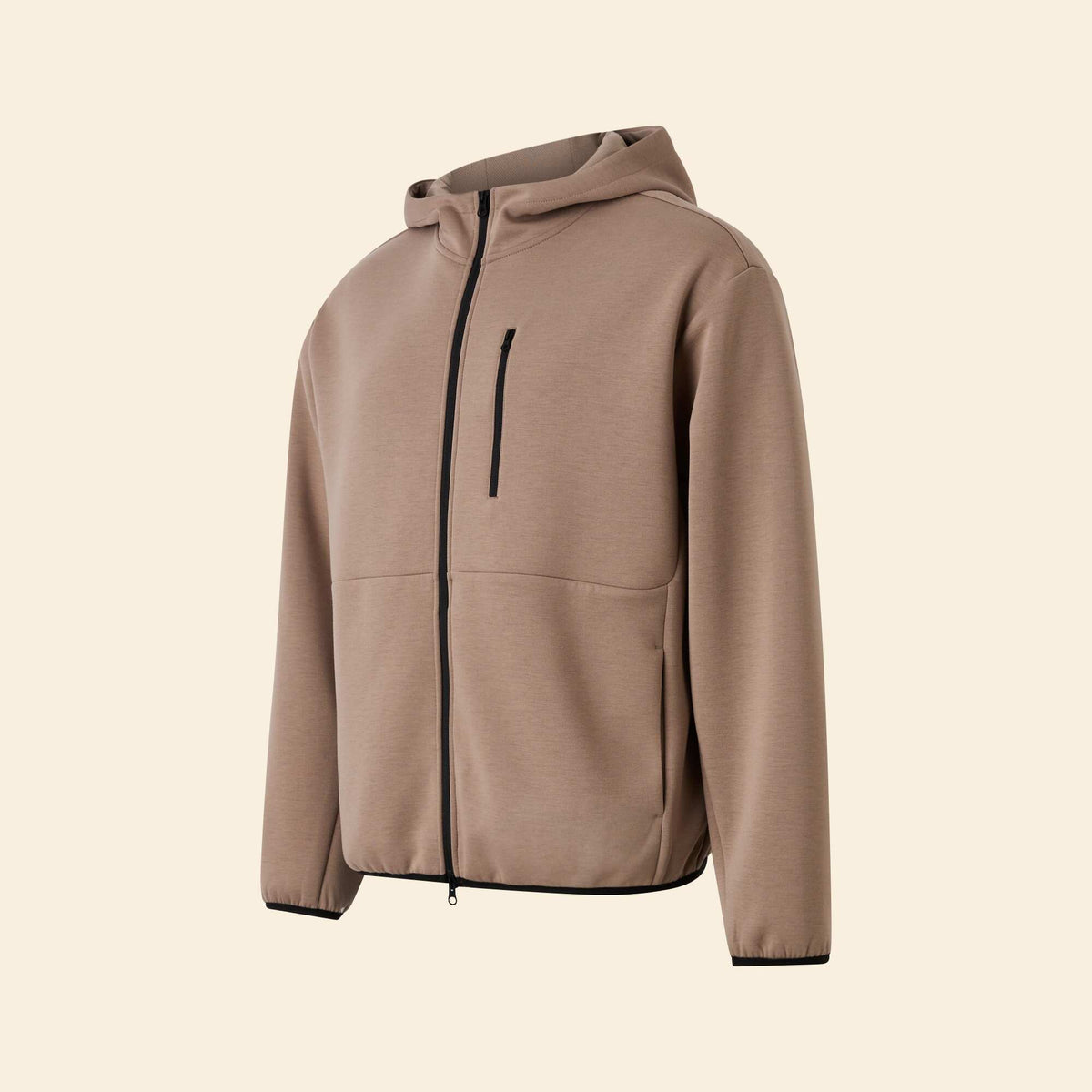 Sweat de sport zippé BEIGE
