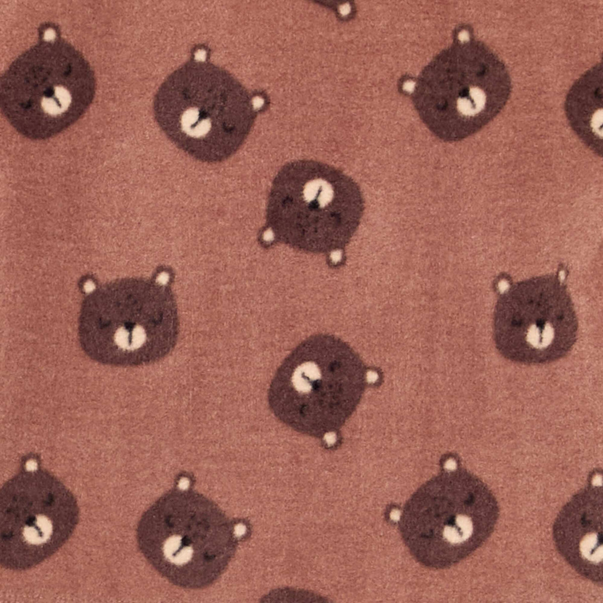 Pyjama 2 pièces en polaire MARRON