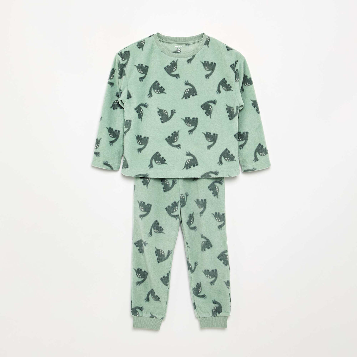 Pyjama 2 pièces en polaire VERT