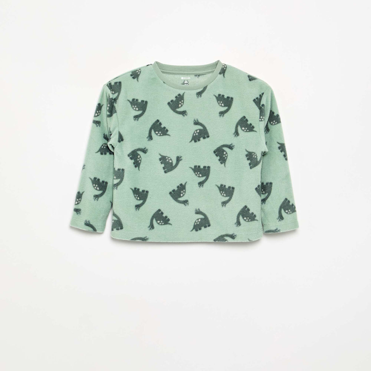 Pyjama 2 pièces en polaire VERT
