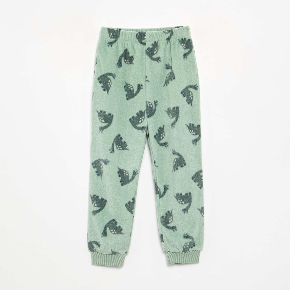 Pyjama 2 pièces en polaire VERT