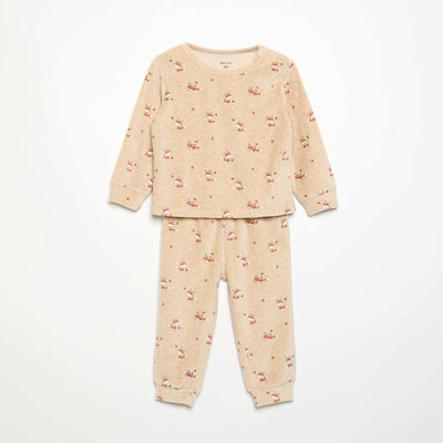 Pyjama 2 pièces - Sweat + pantalon BEIGE