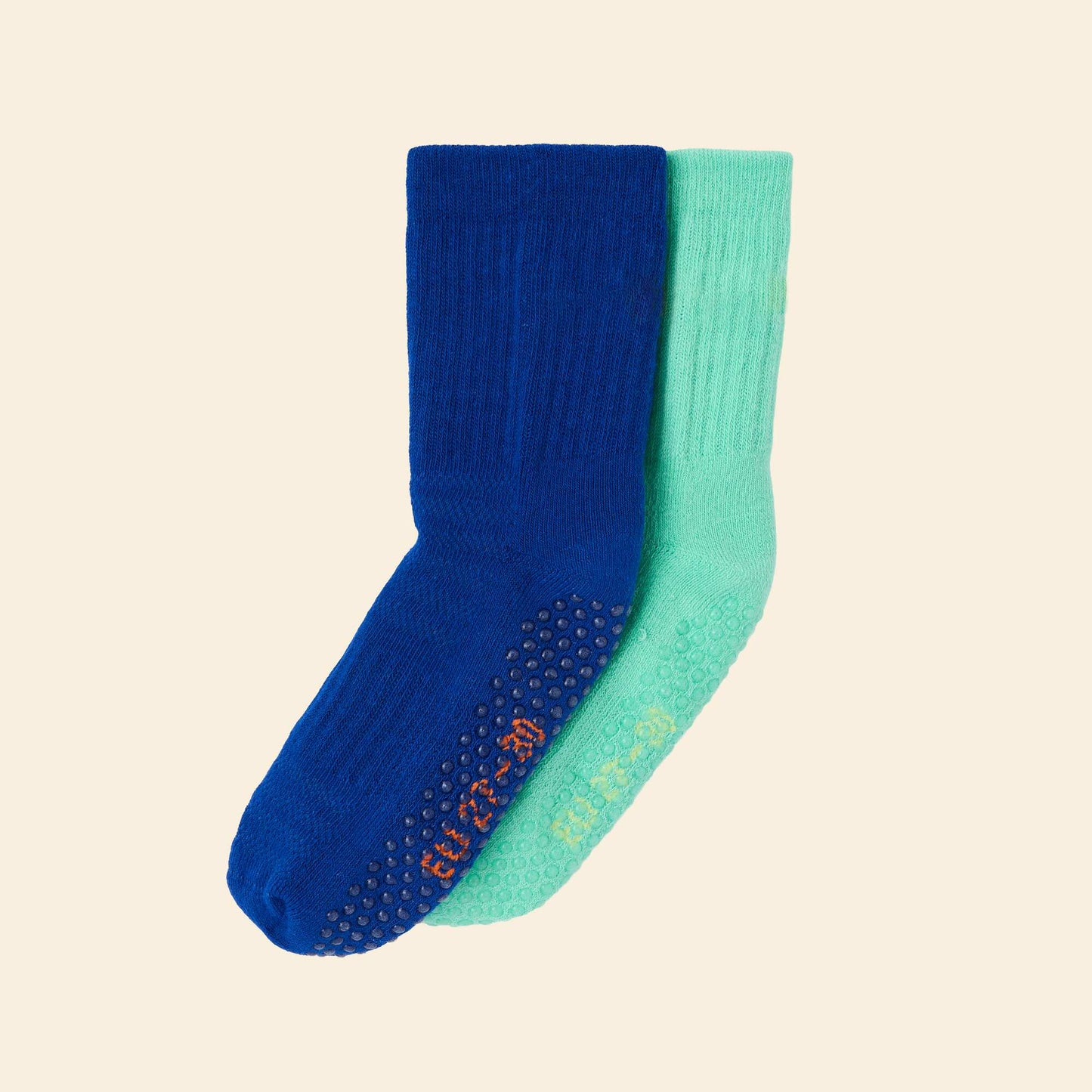 Lot de 2 paires de chaussettes anti-dérapantes VERT