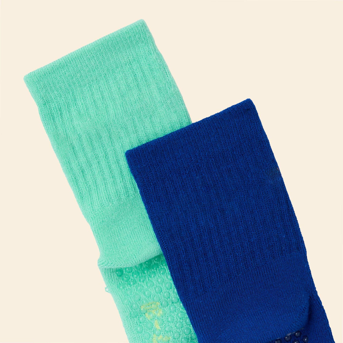 Lot de 2 paires de chaussettes anti-dérapantes VERT