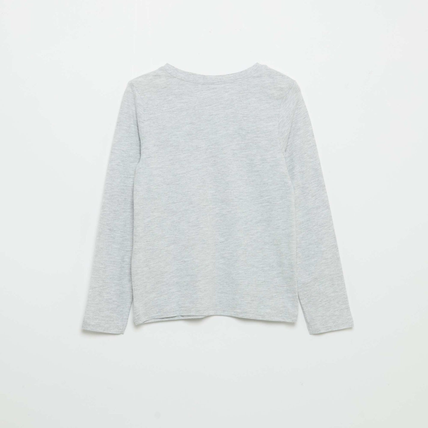 T-shirt manches longues imprimé GRIS