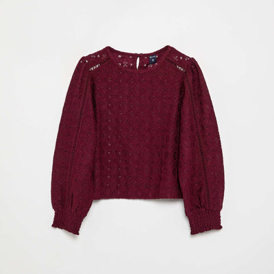 Pull en maille ajourée VIOLET