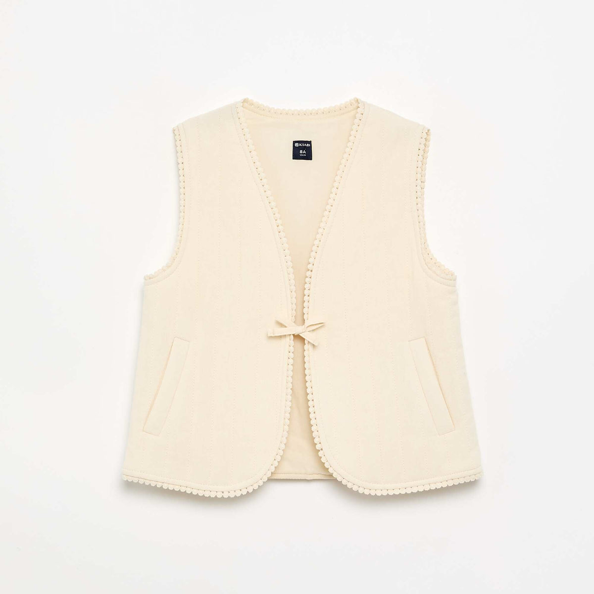 Gilet sans manches matelassé BEIGE