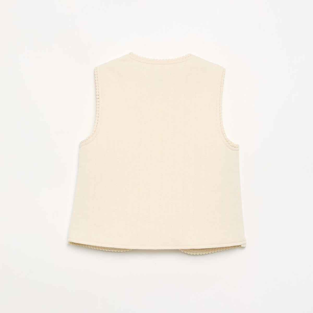 Gilet sans manches matelassé BEIGE