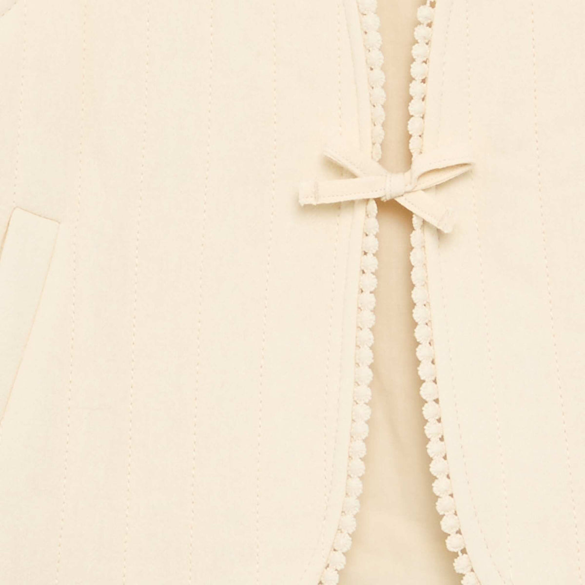 Gilet sans manches matelassé BEIGE