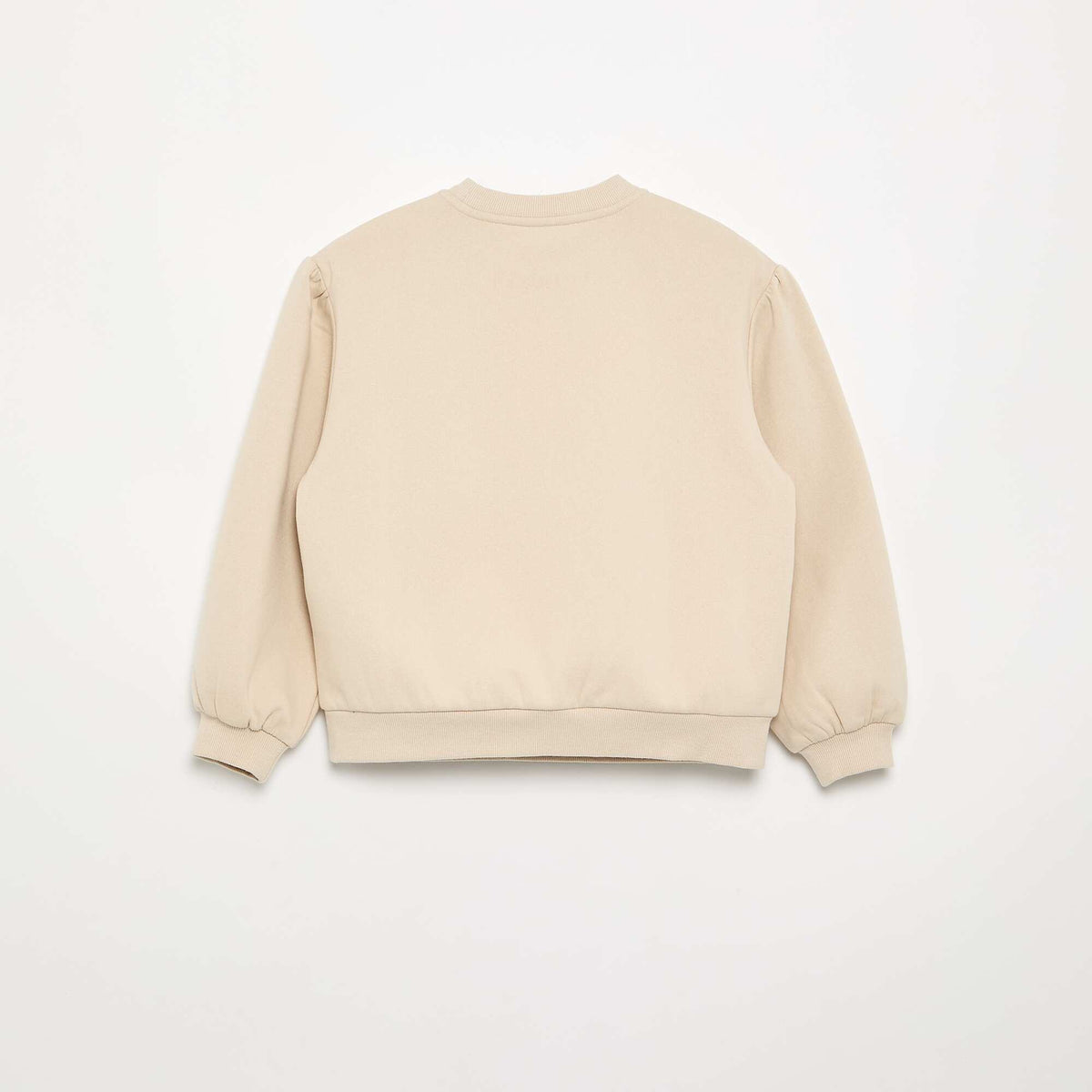 Sweat à manches longues avec nœud BEIGE