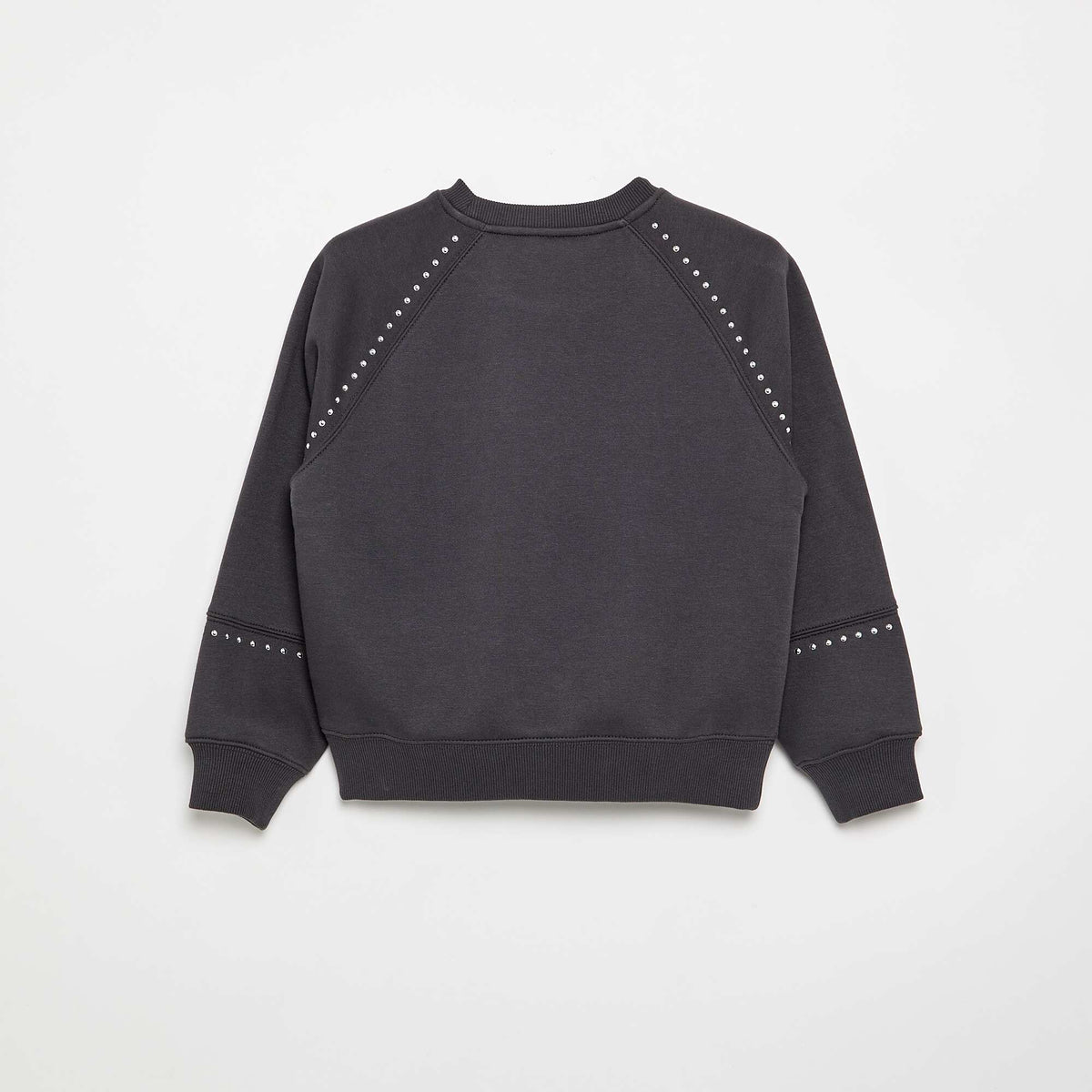 Sweat uni avec clous GRIS