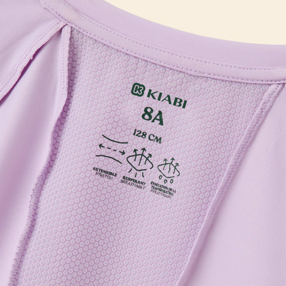 Tee-shirt de sport fluide manches courtes VIOLET