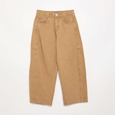 Pantalon forme balloon MARRON