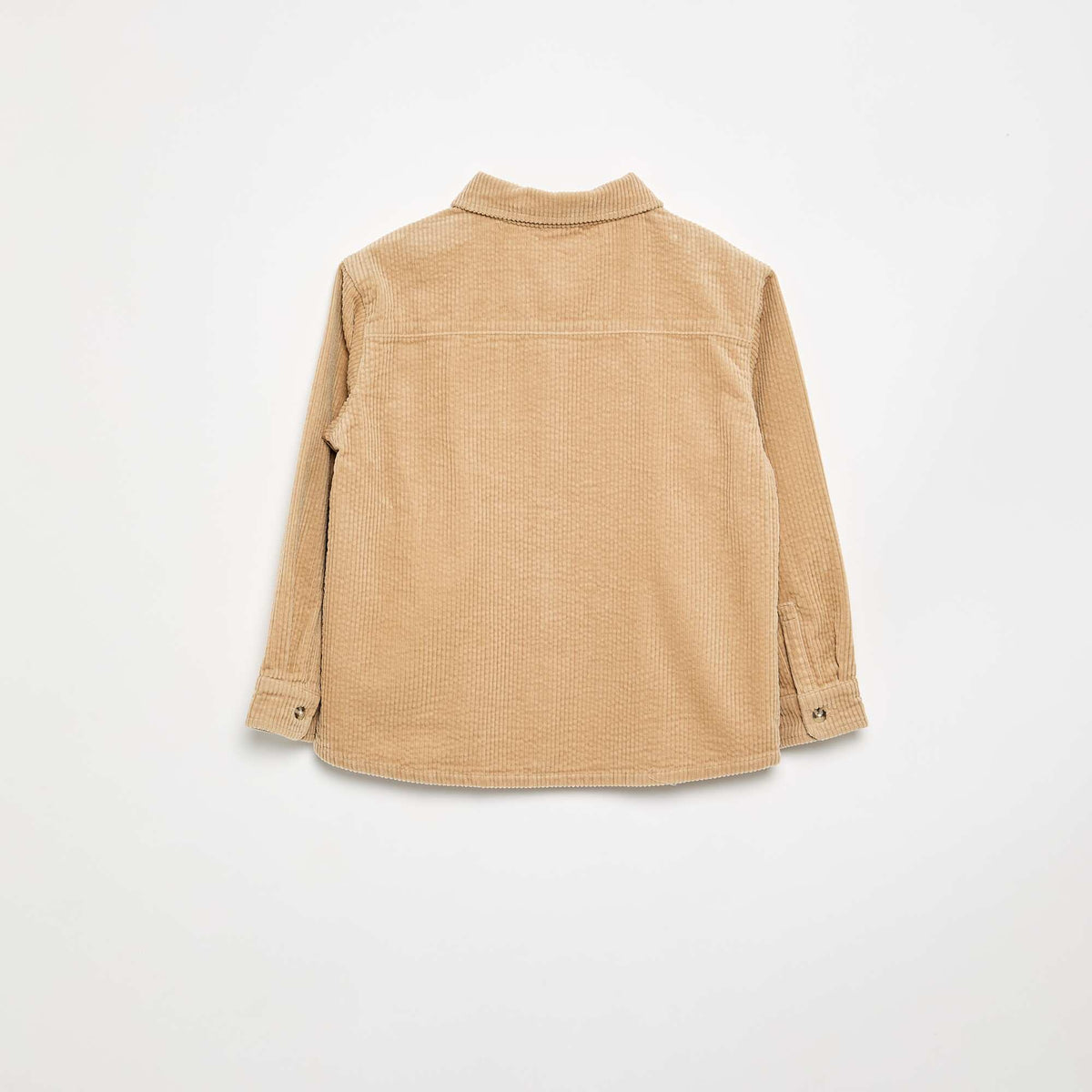Surchemise en velours côtelé BEIGE