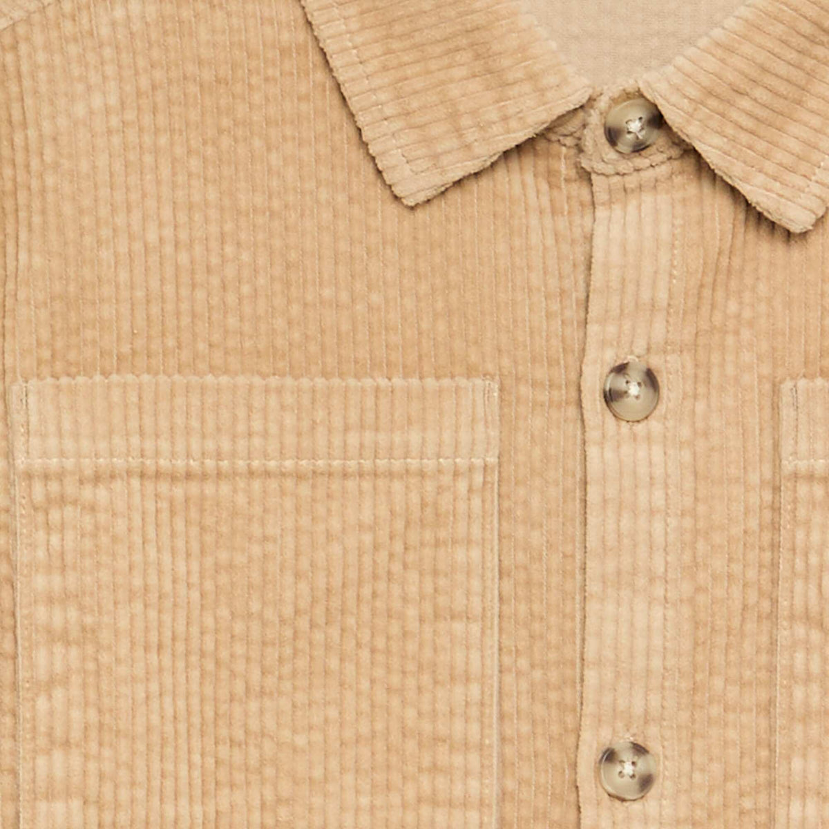 Surchemise en velours côtelé BEIGE