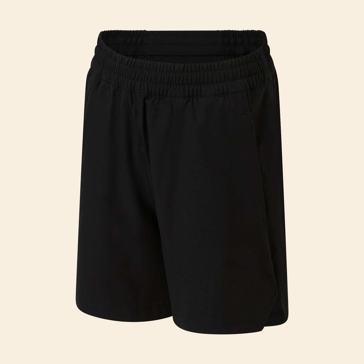 Short de sport avec poche zippée au dos NOIR