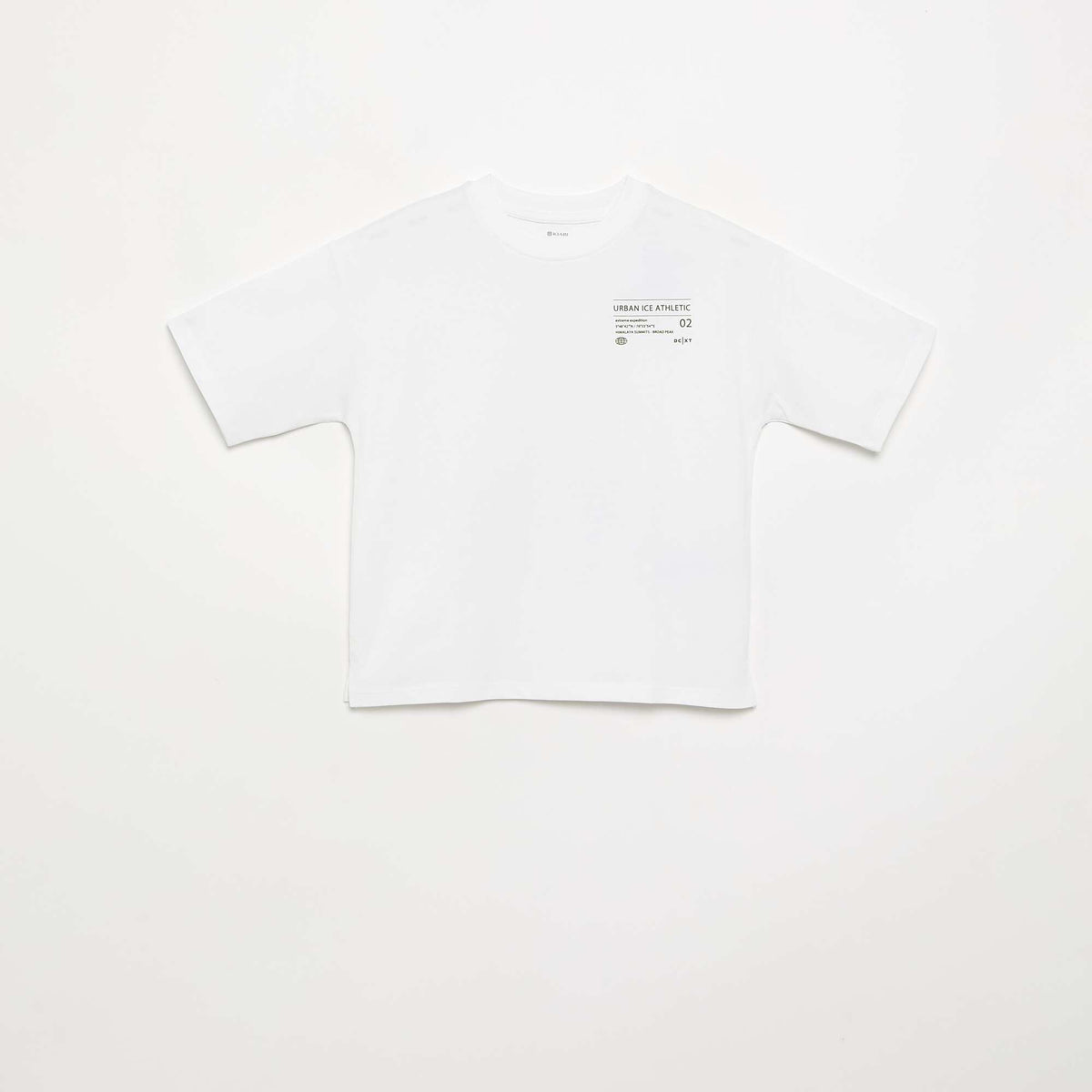 T-shirt imprimé à manches courtes BLANC