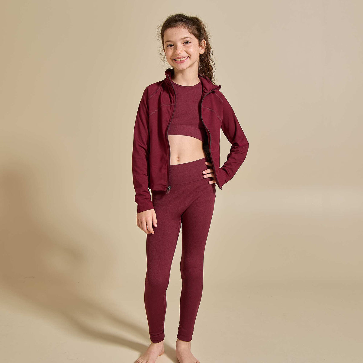 Brassière de sport sans couture ROUGE