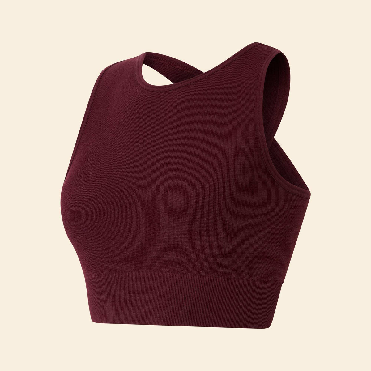 Brassière de sport sans couture ROUGE