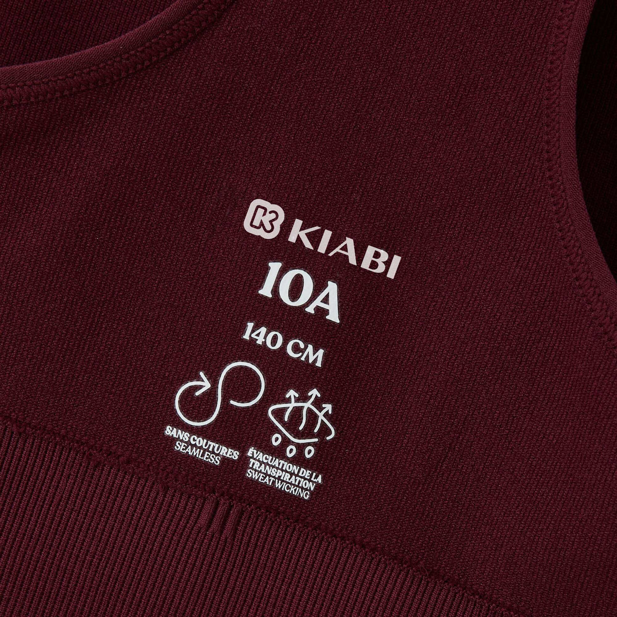 Brassière de sport sans couture ROUGE