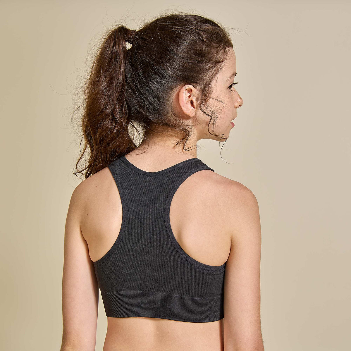 Brassière de sport sans couture NOIR