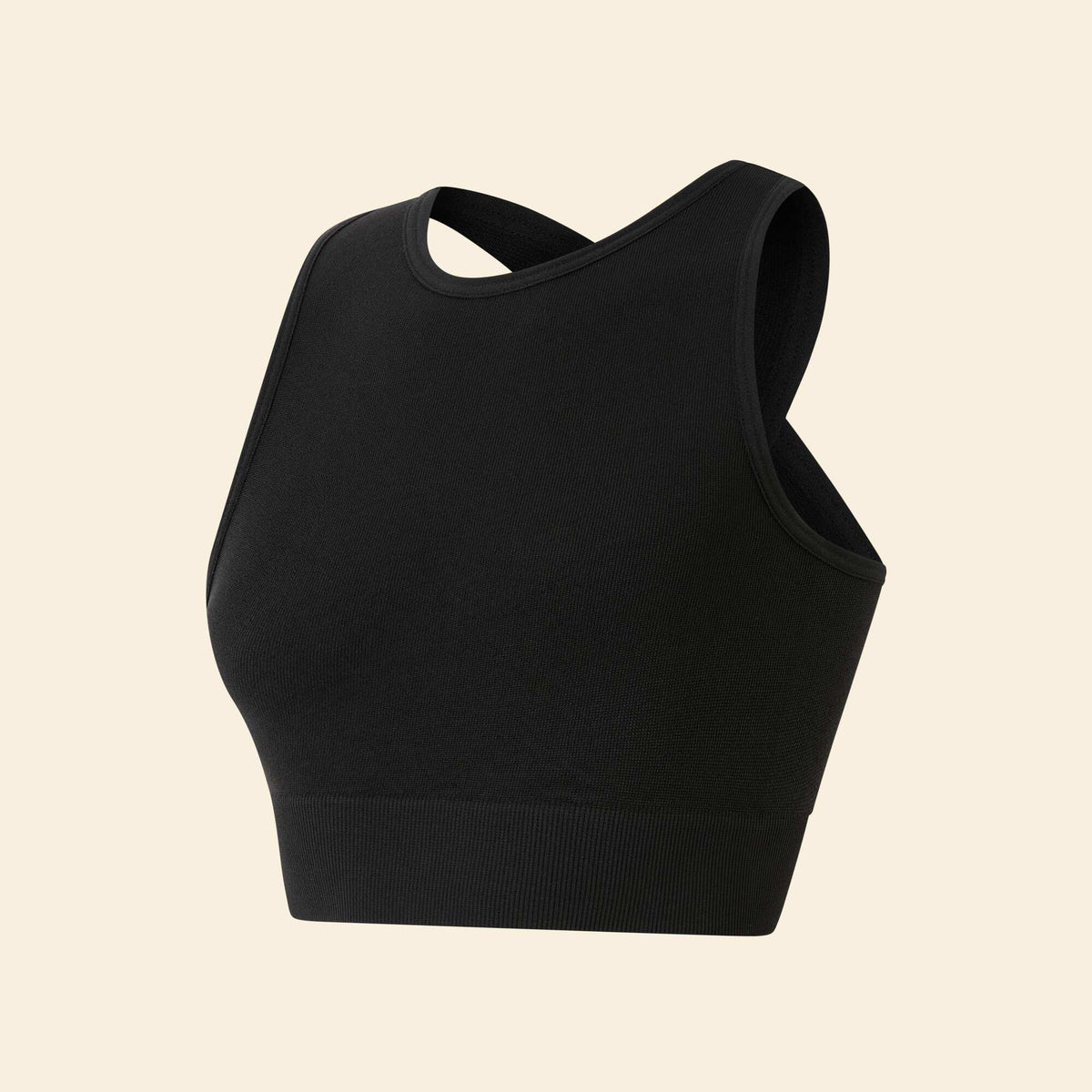 Brassière de sport sans couture NOIR
