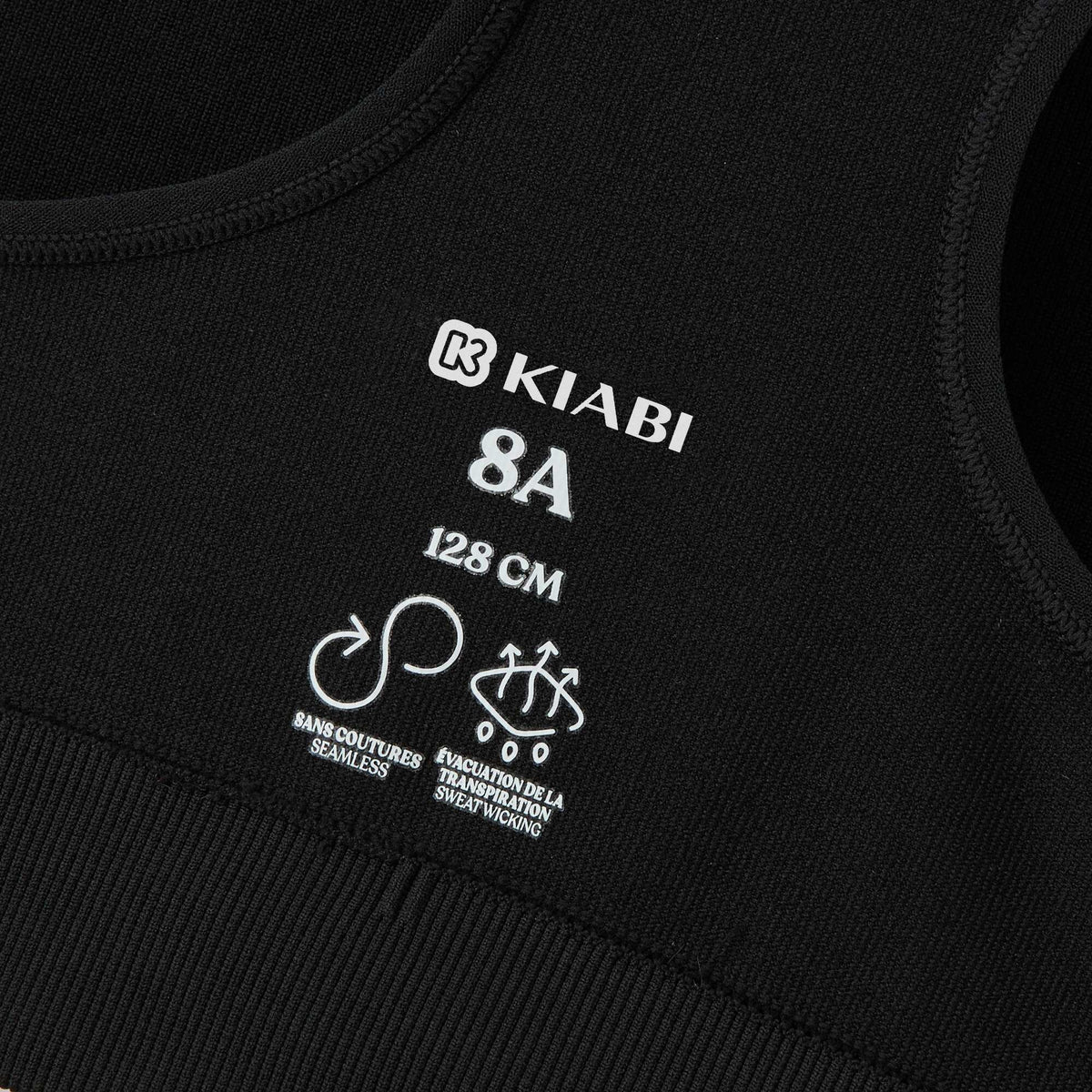 Brassière de sport sans couture NOIR