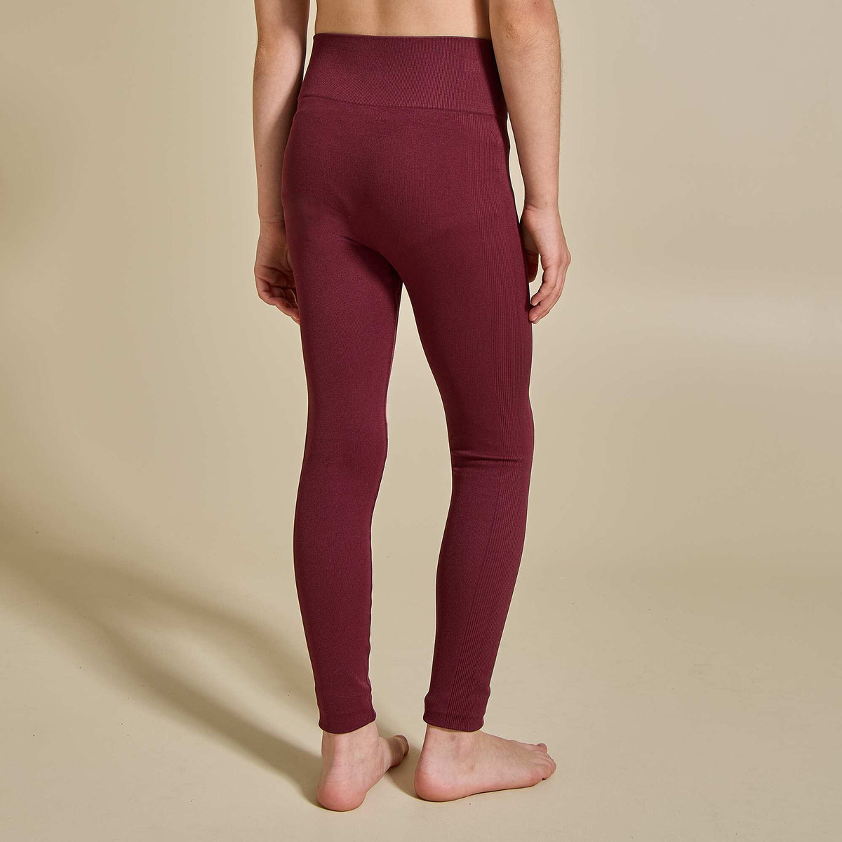 Legging de sport en rib ROUGE