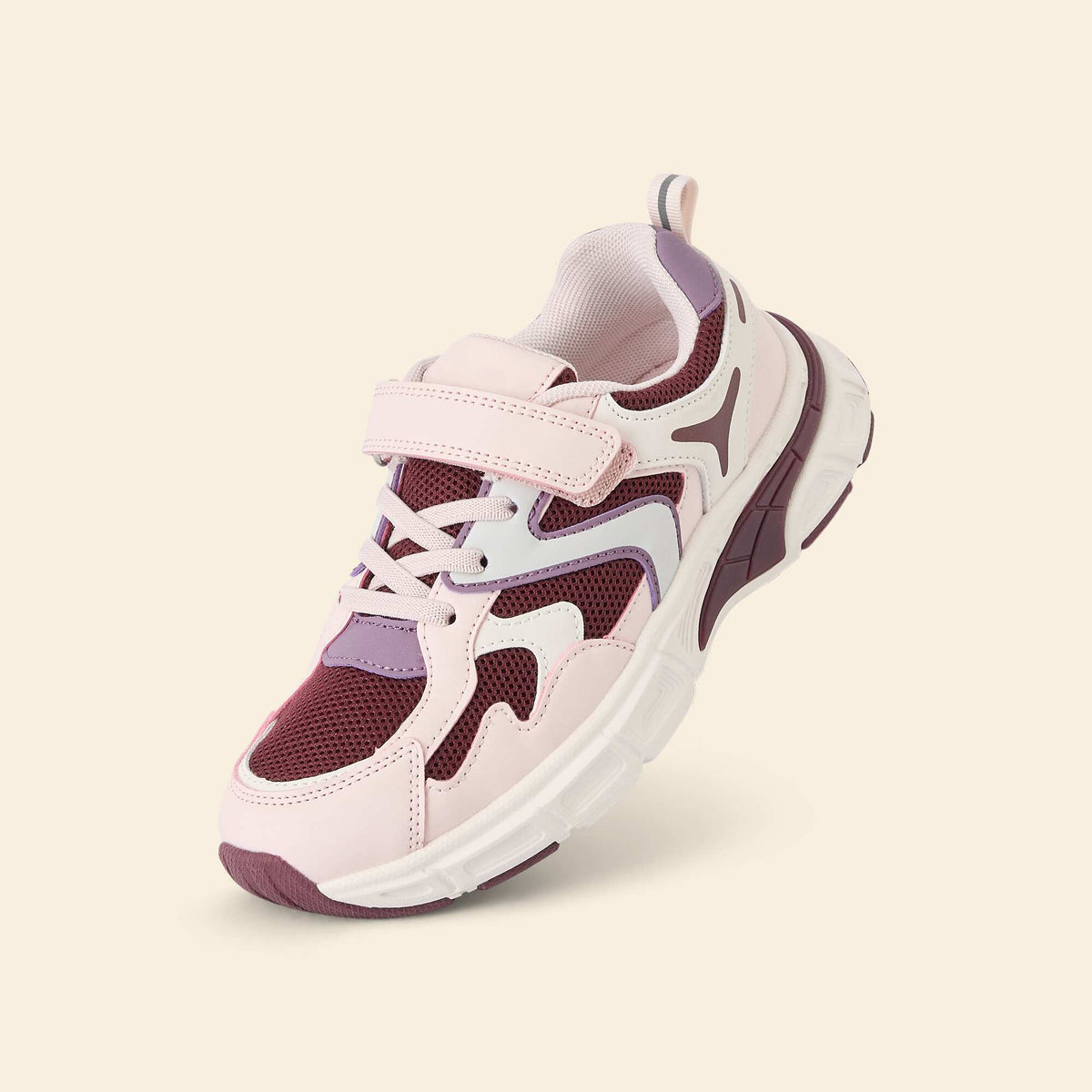 Baskets de sport multicolores à scratch ROSE