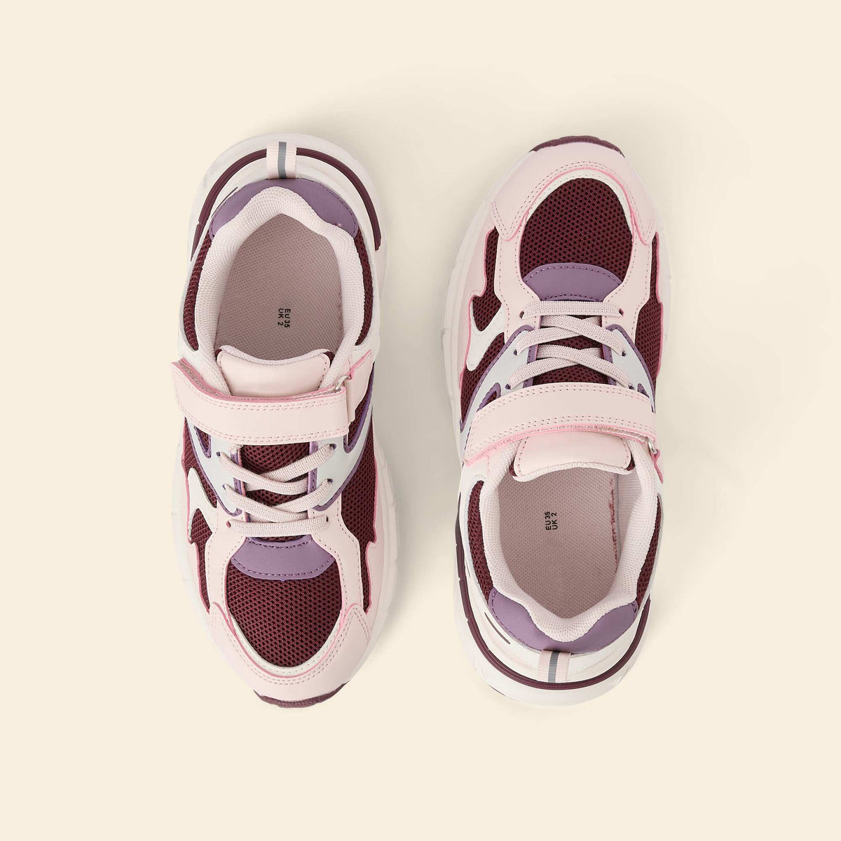 Baskets de sport multicolores à scratch ROSE
