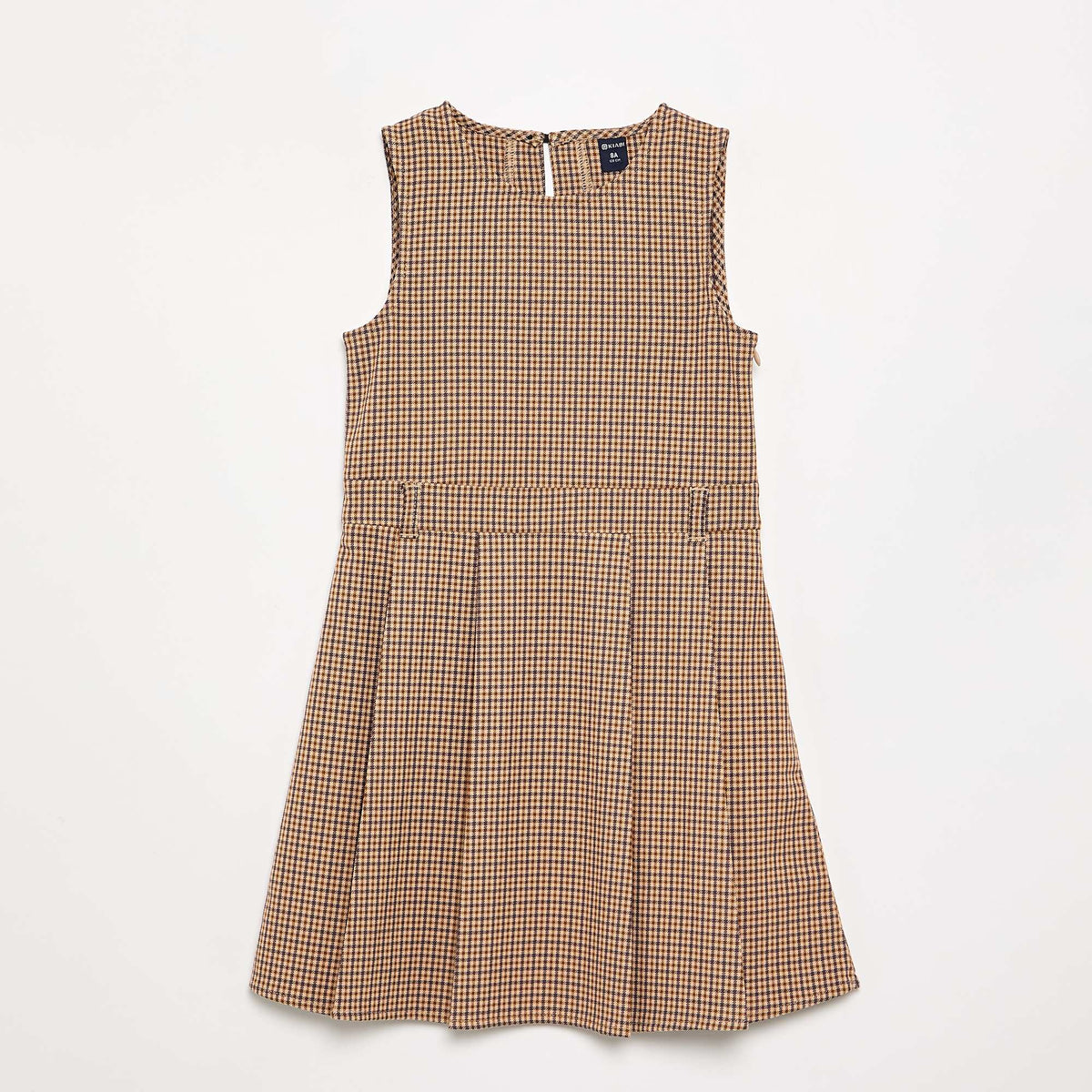 Robe sans manches à carreaux MARRON